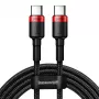 Baseus Cafule cavo USB-Type-C PD2.0 100W Flash-Charging (20V 5A) 2m rosso+nero