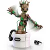 LEGO Marvel Dancing Groot figura action animata da costruire – personaggio Guardiani della Galassia – set di gioco interattivo azionato a mano per bambini – supereroe