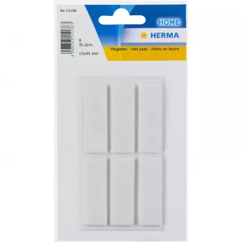 Etichetta adesiva HERMA 15186 rettangolare bianca 15x45mm 6 pezzi