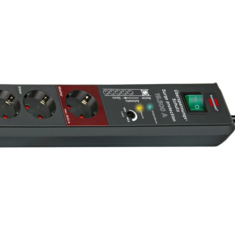 brennenstuhl Secure-Tec - Protezione da sovratensione - 3500 Watt - Uscite: 6 - antracite (1159490966)