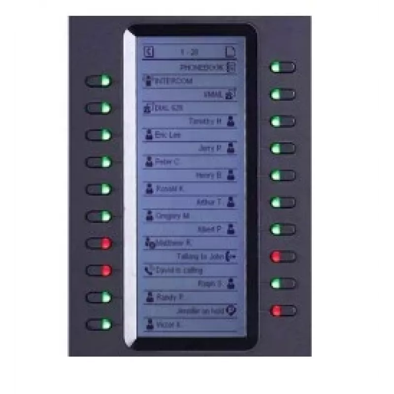 Grandstream Networks GXP2200EXT Modulo di espansione IP nero 20 tasti