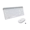 Logitech Slim Wireless Combo MK470 - set tastiera e mouse - wireless - 2,4 GHz - spagnolo - off-white (920-009199)