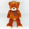 Peluche mascotte orsetto con fiocco 70 cm marrone