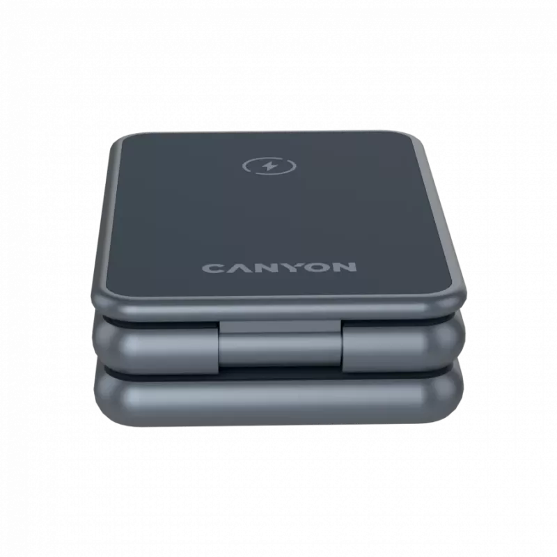 Caricabatterie wireless pieghevole CANYON OnCharge 309 15W 3in1 metallo