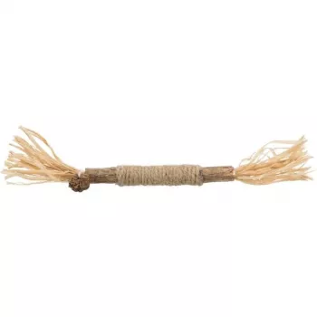 Gioco per gatti Trixie TX-42435 Matatabi con nappe, legno 240 mm, materiale in iuta