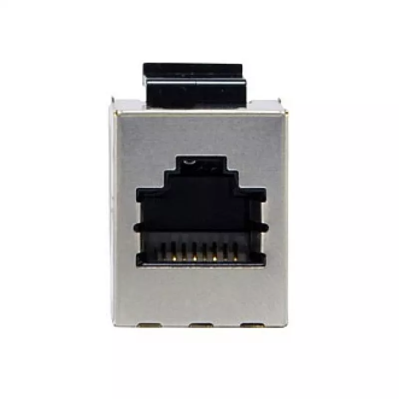 Giunto inline Keystone Cat6 schermato set da 8, EQUIP — formato piatto, RJ-45, 17×35,5×24,4 mm, argento