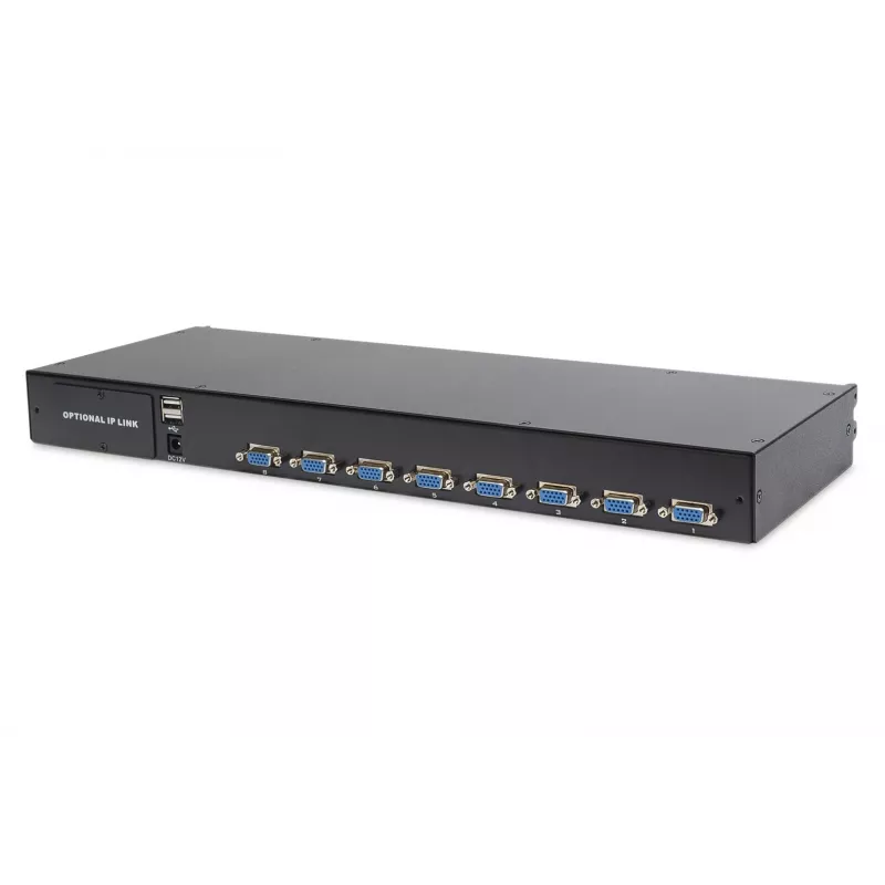 Console KVM Digitus 19 inch LCD 8 porte VGA tastiera US