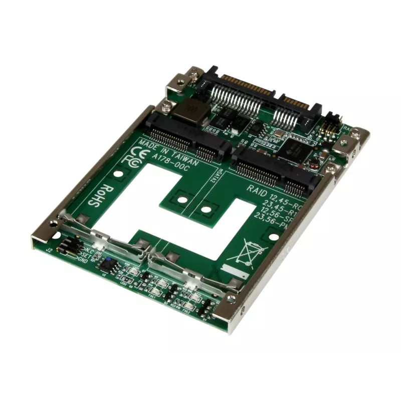 StarTech.com Adattatore convertitore RAID da doppio mSATA SSD a 2,5 pollici SATA