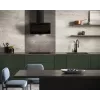 Cappa a parete verticale Eco Duo vetro nero