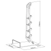 Maclean MC-905 supporto universale da terra per aspirapolvere senza filo e accessori – solido e stabile