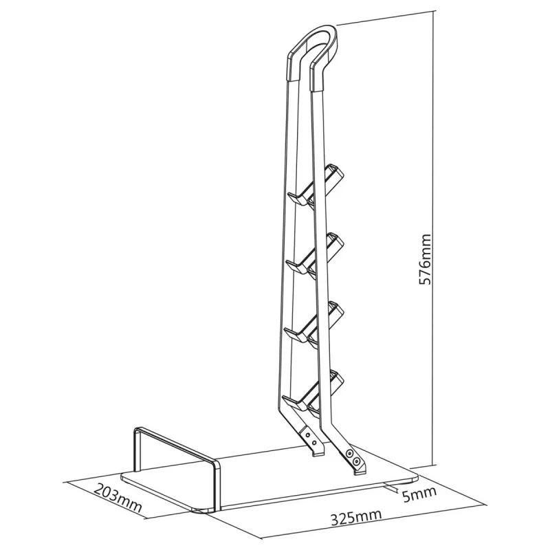 Maclean MC-905 supporto universale da terra per aspirapolvere senza filo e accessori – solido e stabile
