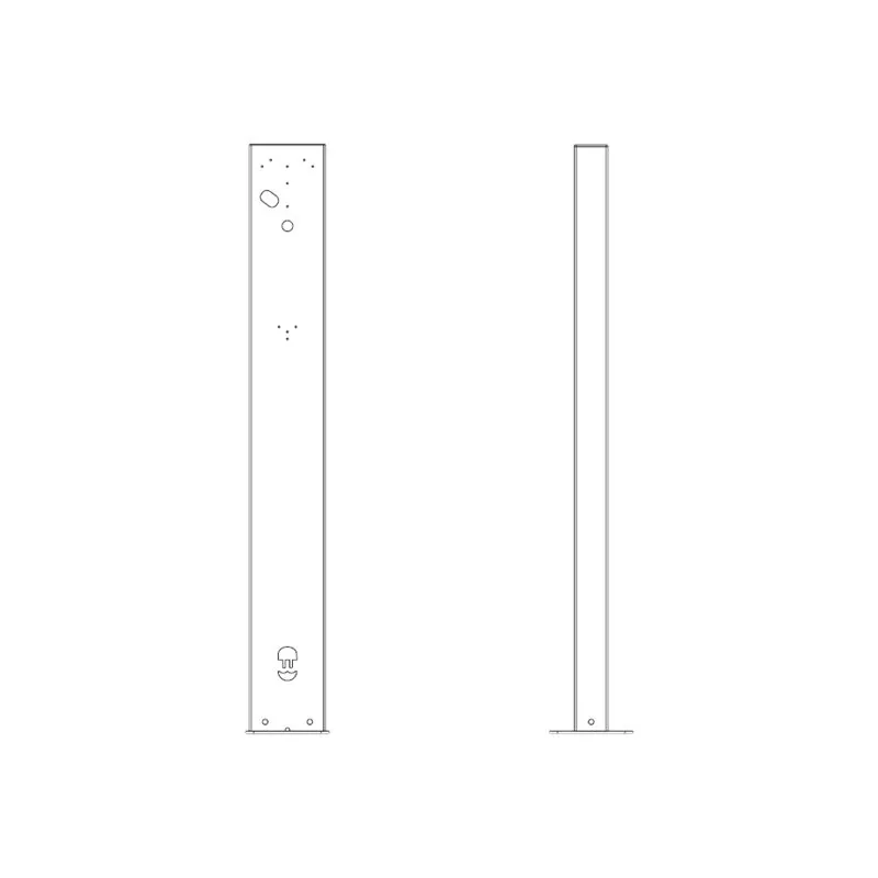Wallbox Eiffel Basic componenti di montaggio – per stazione di ricarica EV – RAL 7043