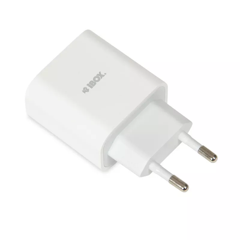 Caricabatterie rapido da interno USB Type-C IBOX C-37, 20W, USB‑C PD 3.0, uscita 3 A, bianco