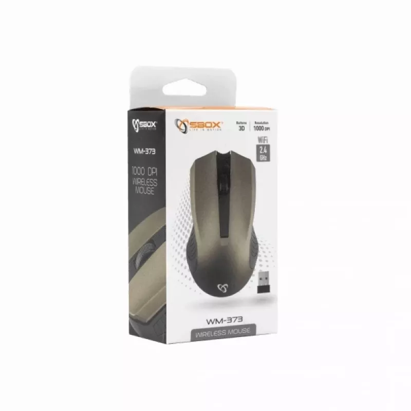 Sbox WM-373G mouse wireless grigio