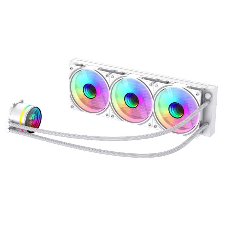Gamemax | Dissipatore a liquido per CPU | ICEBURG 360 INFINITY | bianco