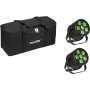 Faro Par LED EUROLITE Silent Par 6 QCL Floor set con 2 pezzi e soft-bag