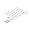 Patch panel DELOCK mini desktop RJ45 8 porte Cat.6A schermato nero per tavolo, parete o guida DIN