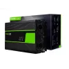 Inverter per auto Green Cell INV22 — 1500 W, 12 V DC a 230 V AC, 50 Hz, LED, raffreddamento attivo, nero