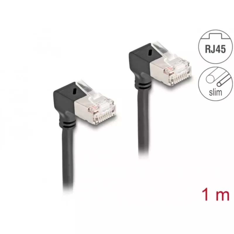 Cavo di rete DeLOCK RJ45 Cat.6A 1m nero