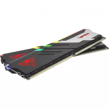 DIMM 64 GB DDR5-6000 (2x 32 GB) Dual-Kit, memoria RAM nera, PVVR564G600C30K, Viper Venom RGB, INTEL XMP, AMD EXPO