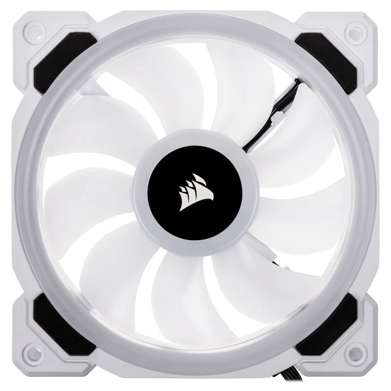 Ventole per case CORSAIR LL120 RGB 120mm bianche PWM confezione da 3
