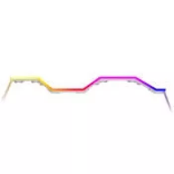 Striscia LED HYTE Noodle LN70 ARGB bianco — striscia luminosa ARGB indirizzabile per case PC e illuminazione ambientale
