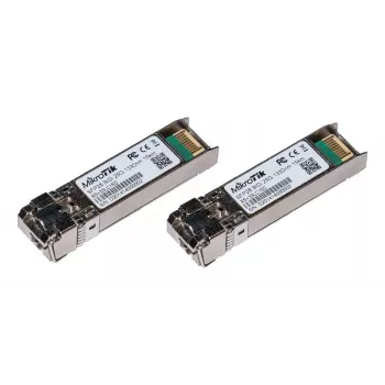 Moduli SFP+ 10G/25G bidirezionali MikroTik, connettore LC singolo, 15 km