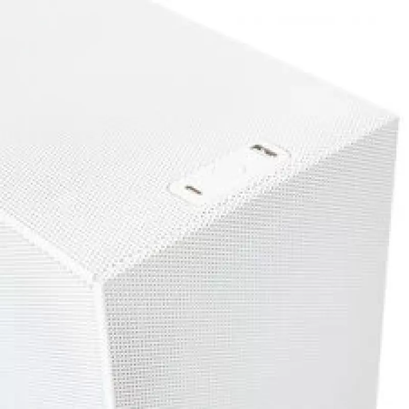 Case mini-ATX per PC ssupd Meshroom S V2, bianco, pannelli mesh, supporta scheda madre ATX e PCIe 5.0