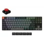 Tastiera meccanica Keychron K1X-B1, 80% (87 tasti), USB + Bluetooth, QWERTY inglese, grigio, retroilluminazione RGB