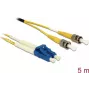 Cavo InfiniBand/fibra ottica DeLOCK 5 m 2x LC 2x ST giallo
