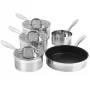Set pentole Salter BW06746EU7 — acciaio inox set 5 pezzi con coperchi