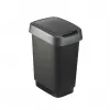 rotho Twist 25 L contenitore per la conservazione rettangolare in polipropilene – 25 L, 476×333×252 mm, nero