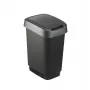 rotho Twist 25 L contenitore per la conservazione rettangolare in polipropilene – 25 L, 476×333×252 mm, nero