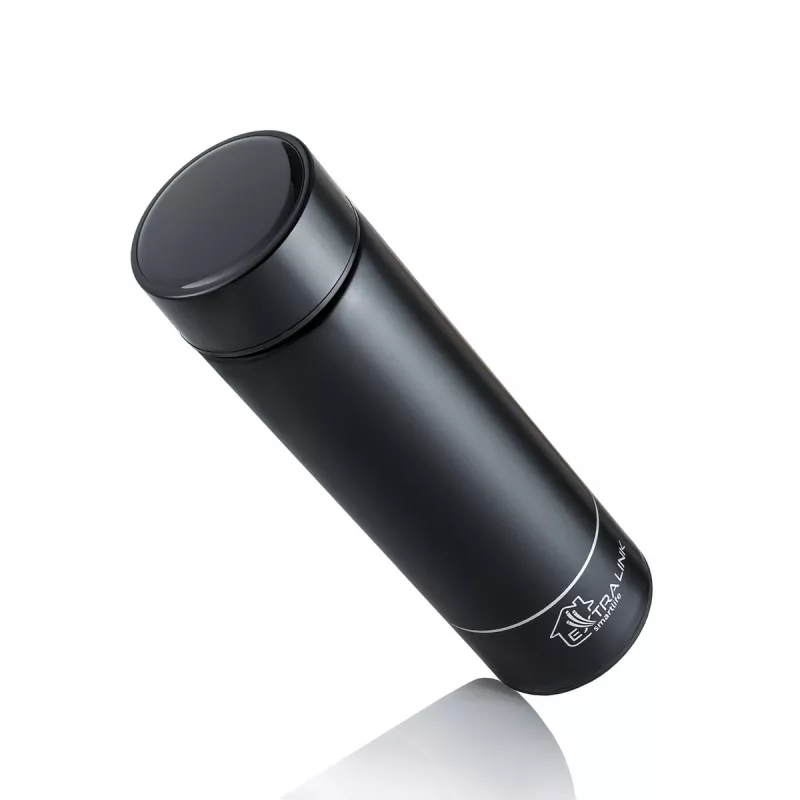Extralink Smart Travel Mug nero, tazza termica con display LED