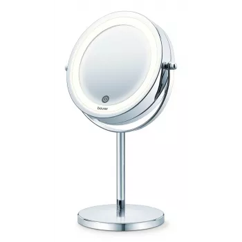 Specchio cosmetico Beurer BS 55 da appoggio rotondo cromato