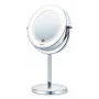Specchio cosmetico Beurer BS 55 da appoggio rotondo cromato