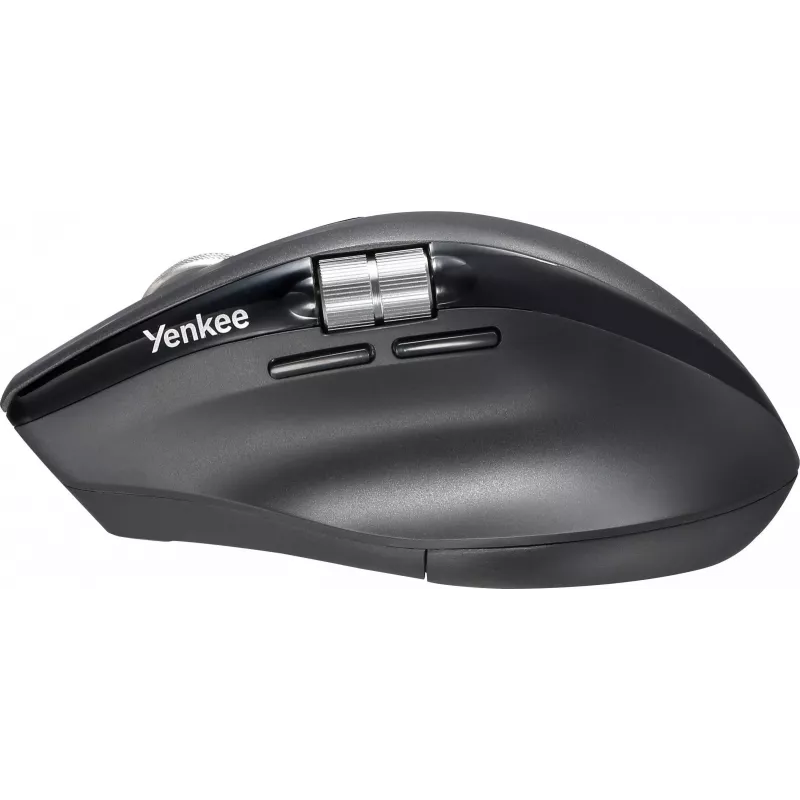 Mouse wireless YENKEE SPIN DUAL 2095BK — mouse ottico compatto dual-mode, modello YMS 2095B SPIN