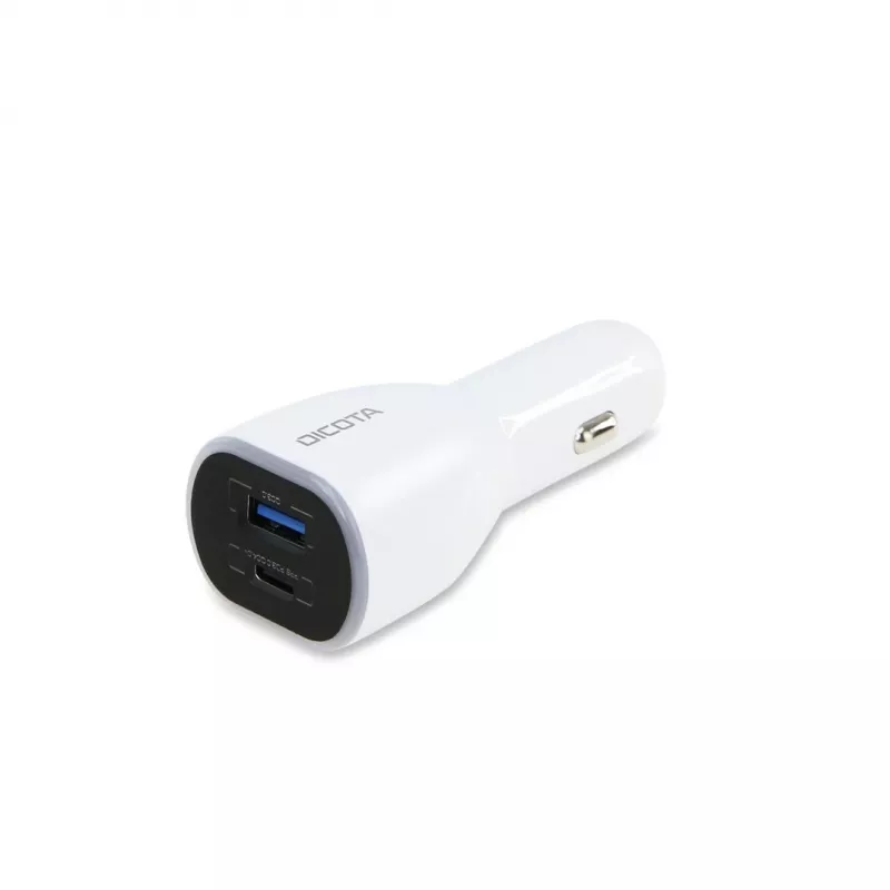 Caricabatterie mobile DICOTA D31932 per laptop, smartphone, tablet bianco presa accendisigari auto