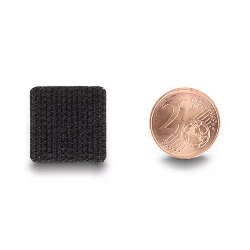Punti in velcro DeLOCK quadrati autoadesivi 64 pezzi nero