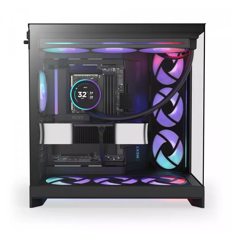 Case PC NZXT H9 Flow RGB midi tower nero