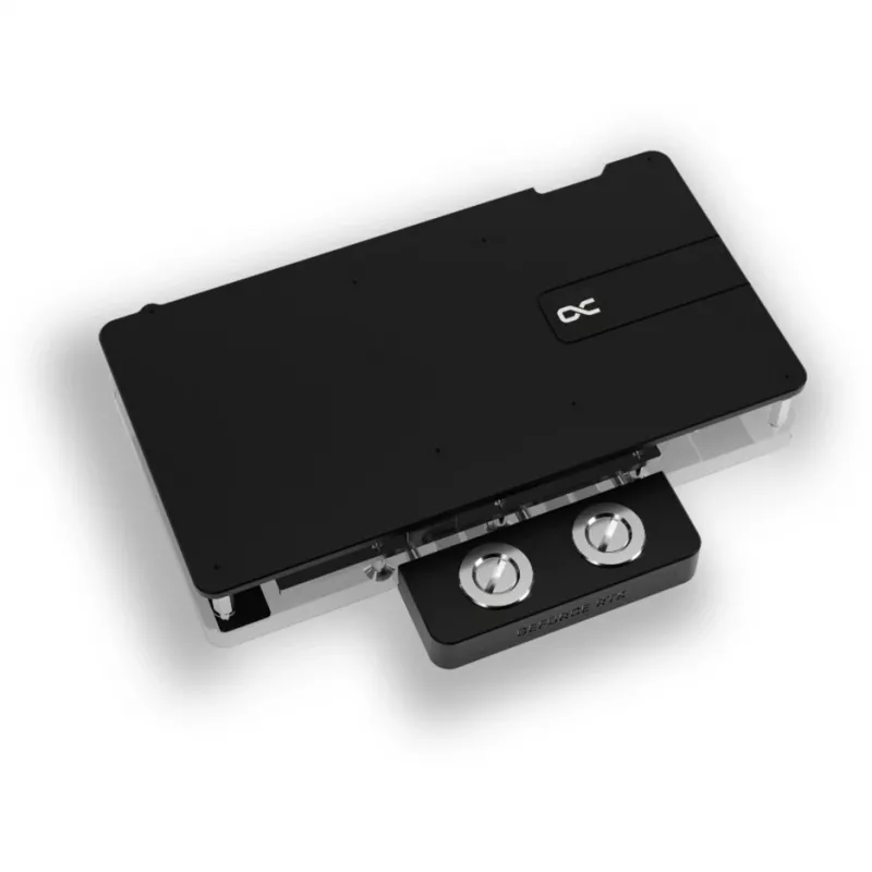 Waterblock per GPU Alphacool RTX 5080 Phoenix trasparente argento con backplate