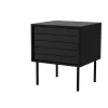 Cama Comodino, 2 pz. CORTINA 45x40x51 nero