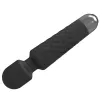 Massaggiatore clitorideo Erolab Wand-M nero — ricaricabile, impermeabile