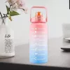 Extralink Borraccia Motivazionale, 2000 ml, Verde-Viola, BUT-190