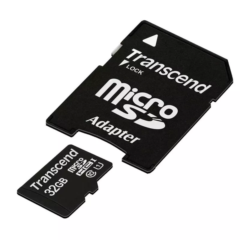 MEMORY MICRO SDHC 32GB CON ADATTATORE/CLASS10 TS32GUSDU1 TRANSCEND