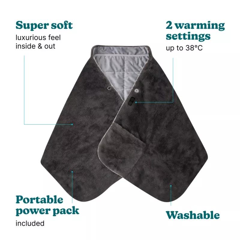 Termoforo wireless HoMedics HCM-SWL100 — termoforo portatile ricaricabile per spalle e schiena