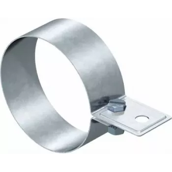 OBO Bettermann collare per pluviale zincato 301 DIN-100 (5350107)