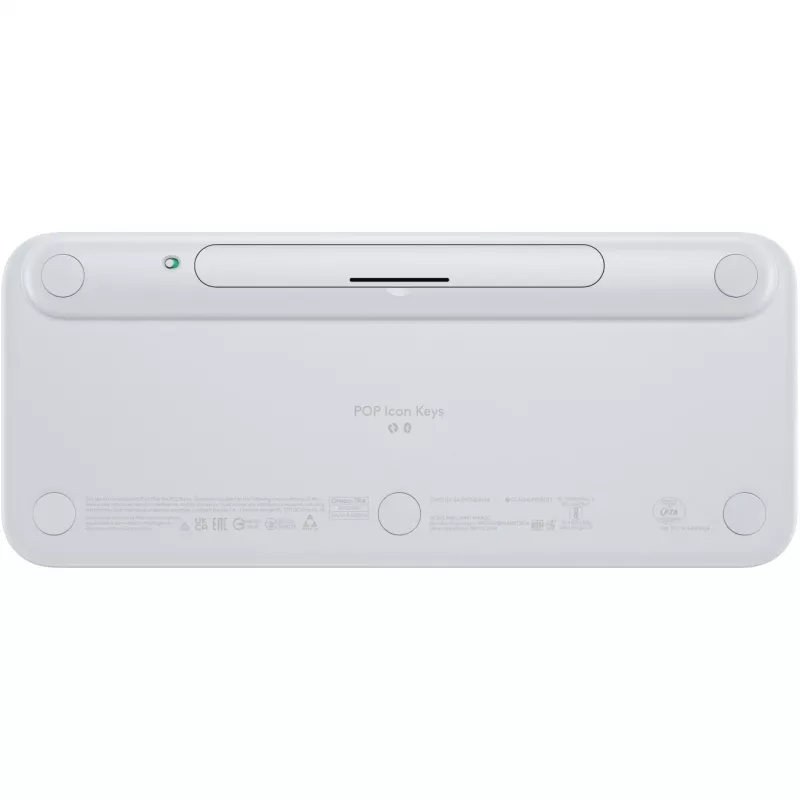 Logitech POP Icon Keys - tastiera - wireless - Bluetooth LE - QWERTY - US International - Off White, arancione (920-013072)