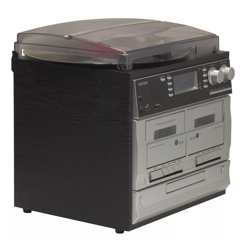Denver MRD-166 centro musicale DAB+ con giradischi, lettore CD e cassette