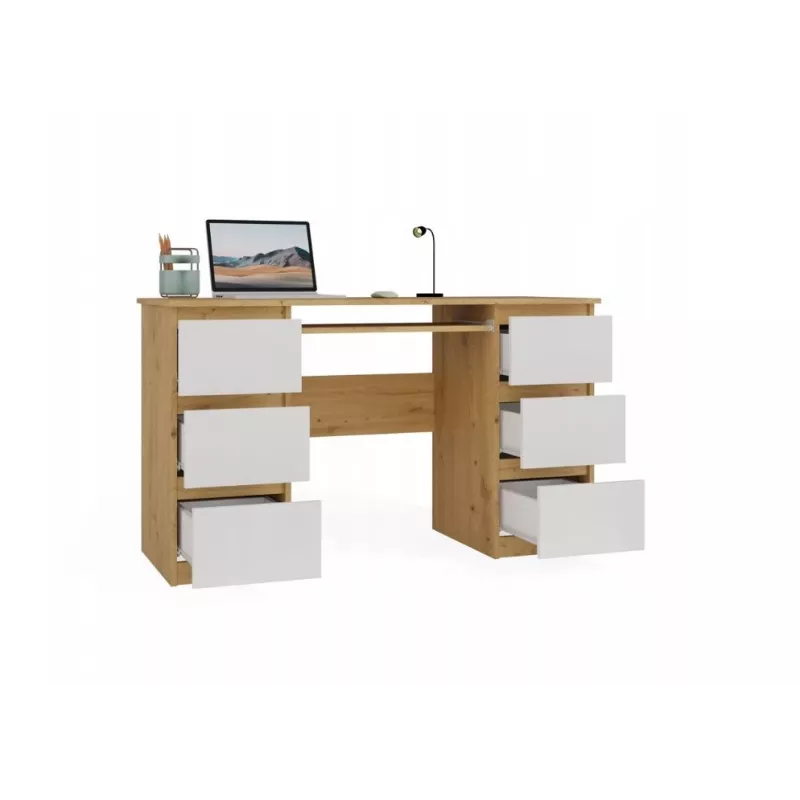 Set scrivania KUBA rovere Artisan/bianco